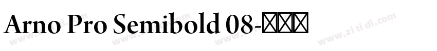 Arno Pro Semibold 08字体转换